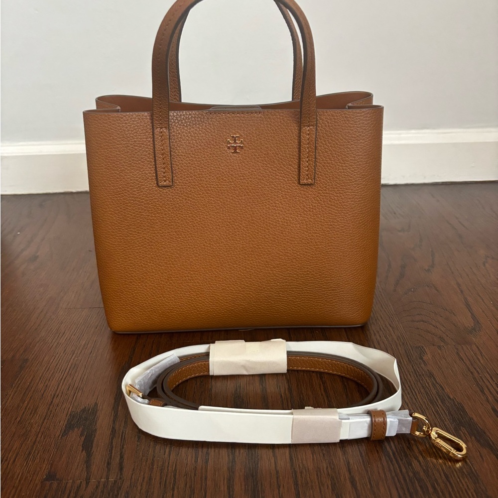 Tory Burch Tan Leather Tote with Strap